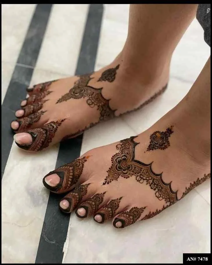 foot mehndi design