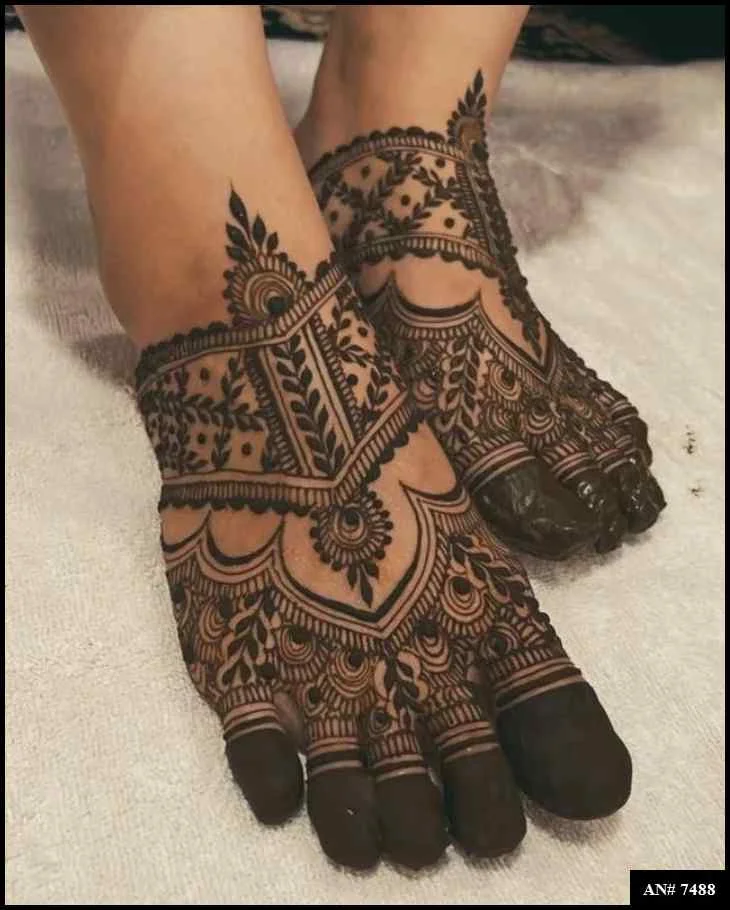 foot mehndi design