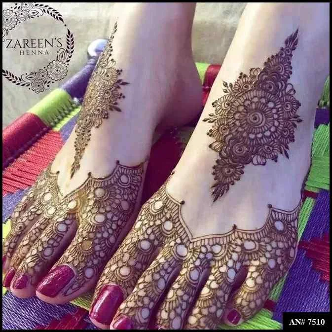 foot mehndi design