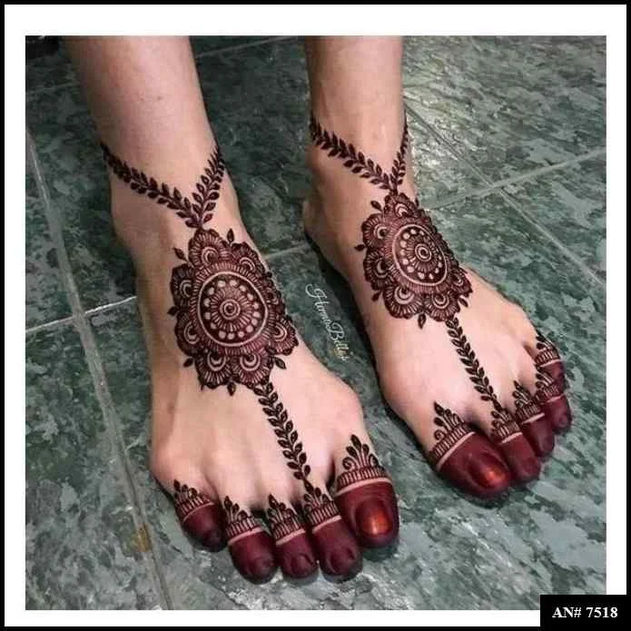 foot mehndi design