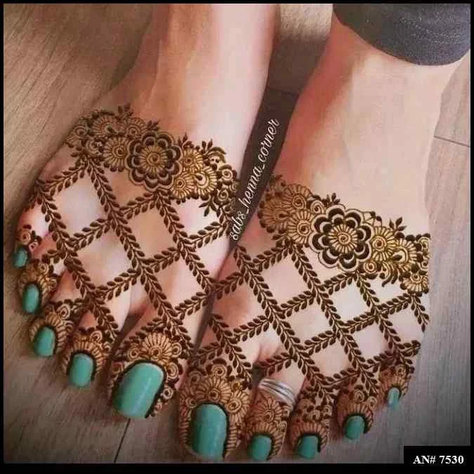 foot mehndi design