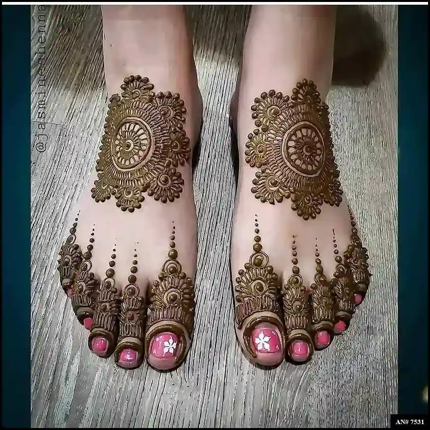 foot mehndi design