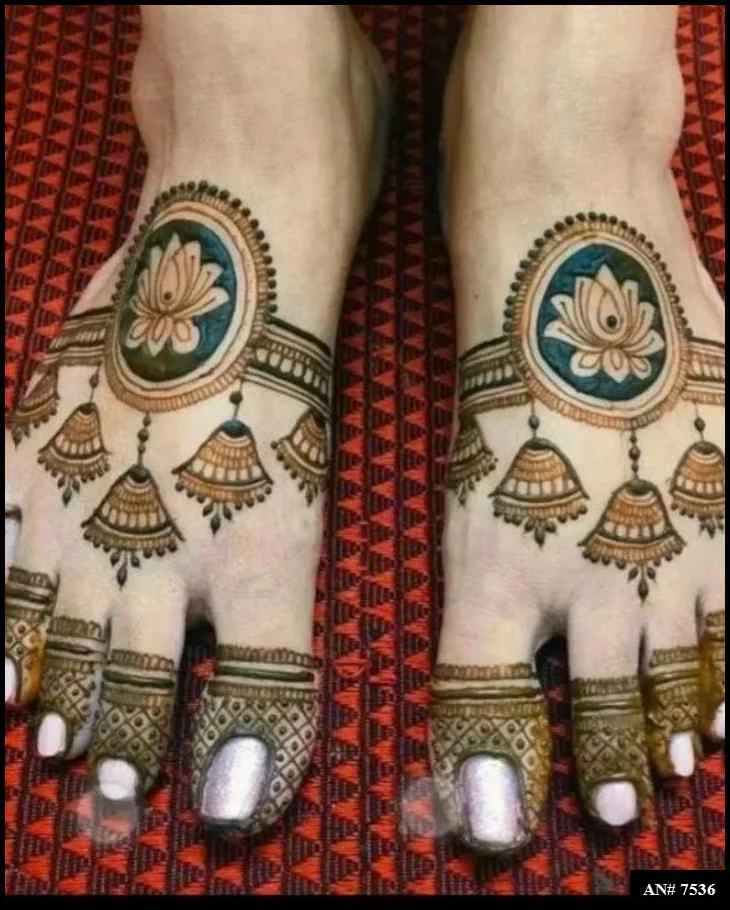 foot mehndi design