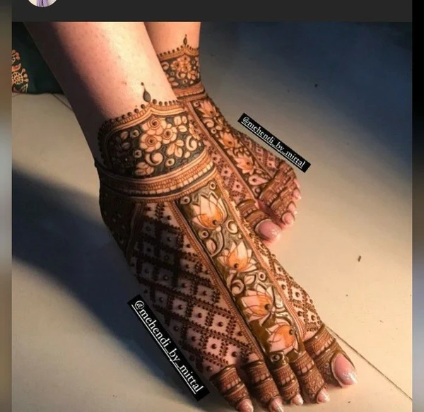 foot mehndi design