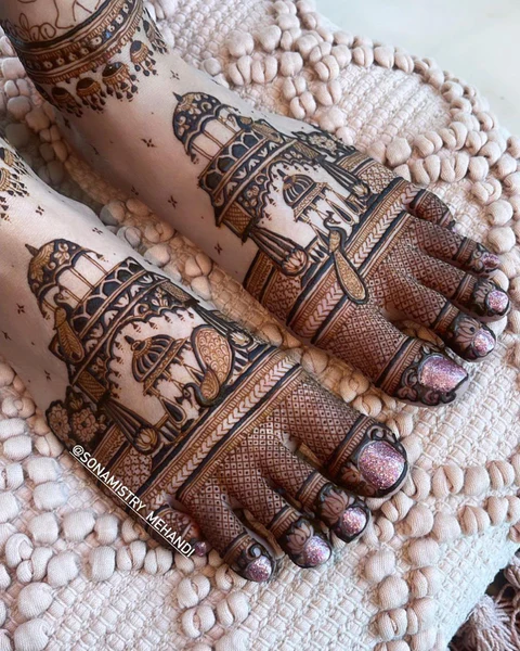 foot mehndi design