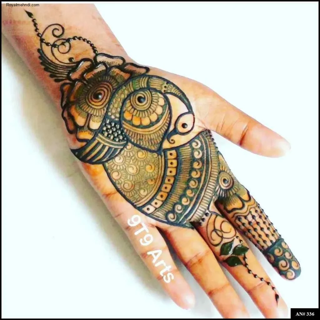 front full hand mehndi design