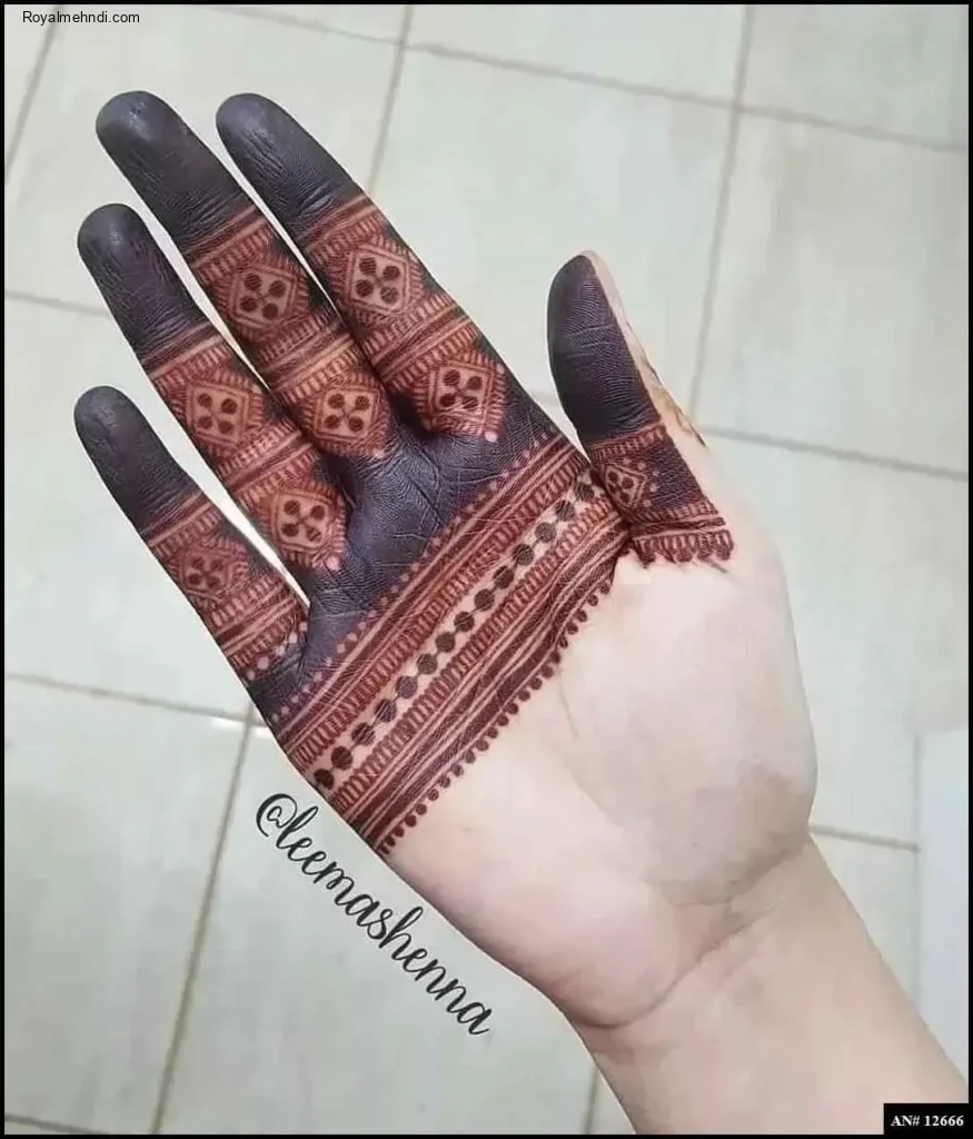 front full hand mehndi design