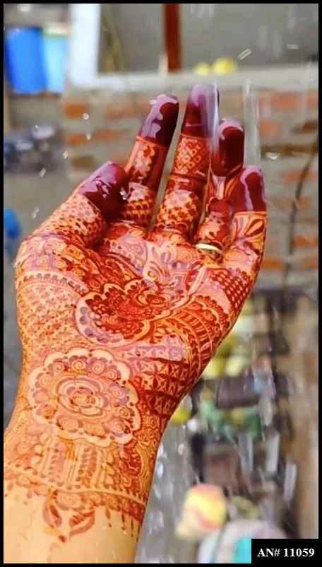 front full hand mehndi design