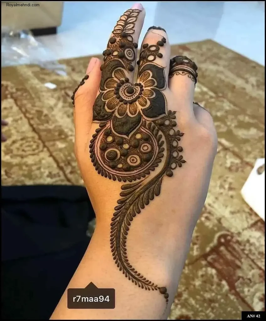 pakistani arabic mehndi design