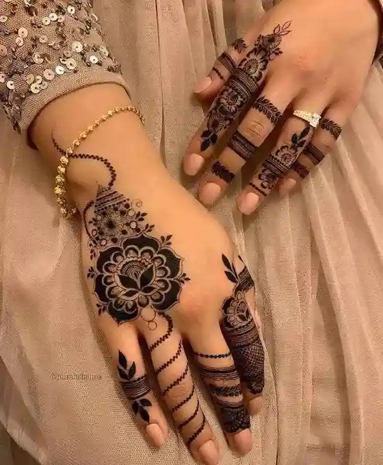 pakistani arabic mehndi design