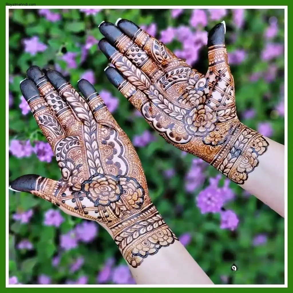 palm mehndi design