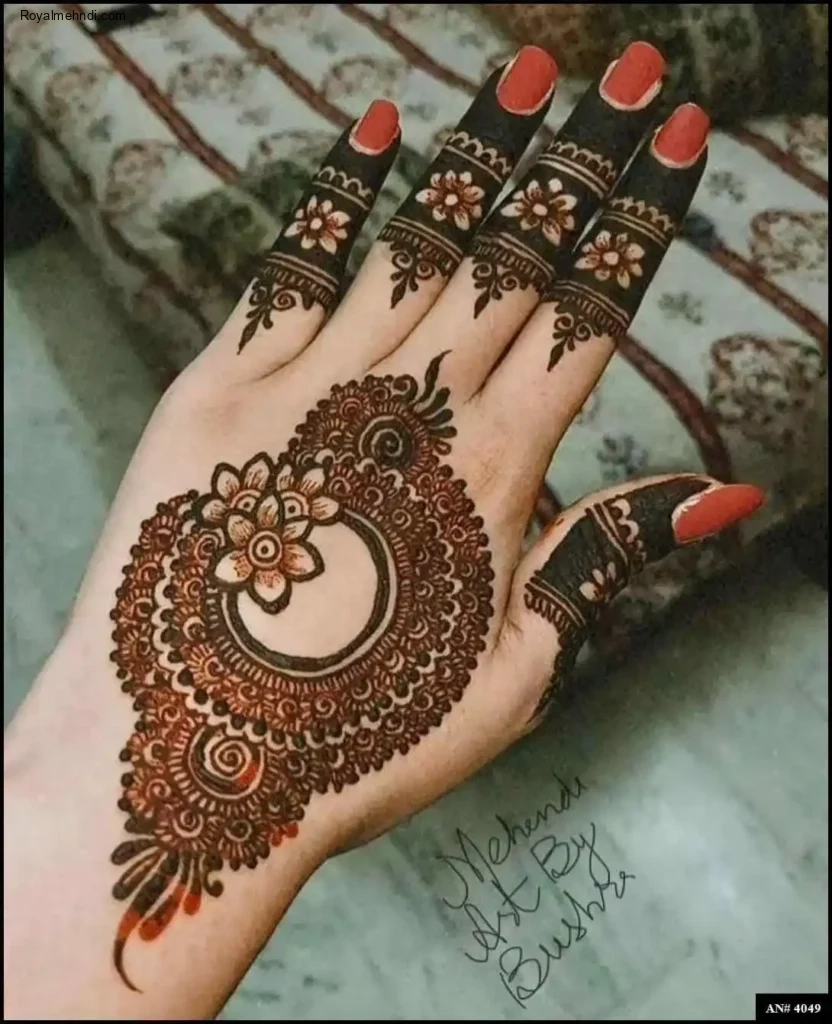 palm mehndi design