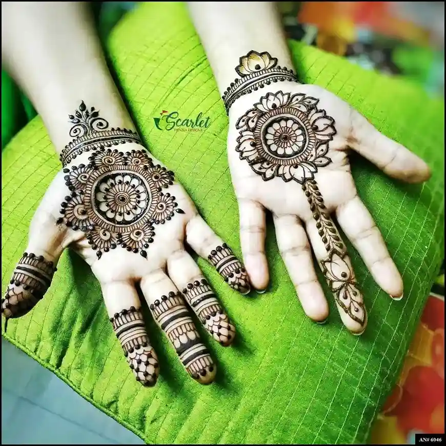 palm mehndi design