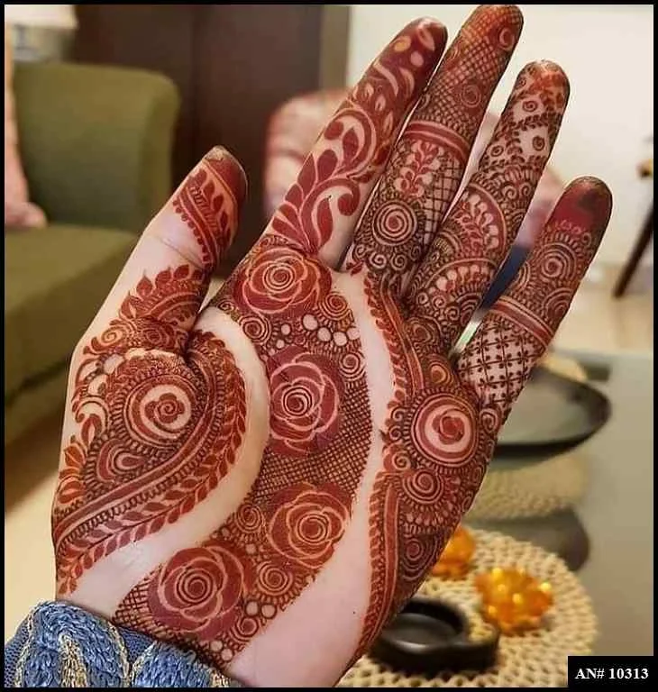 palm mehndi design