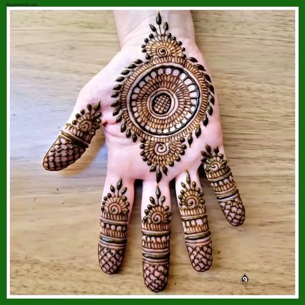 palm mehndi design