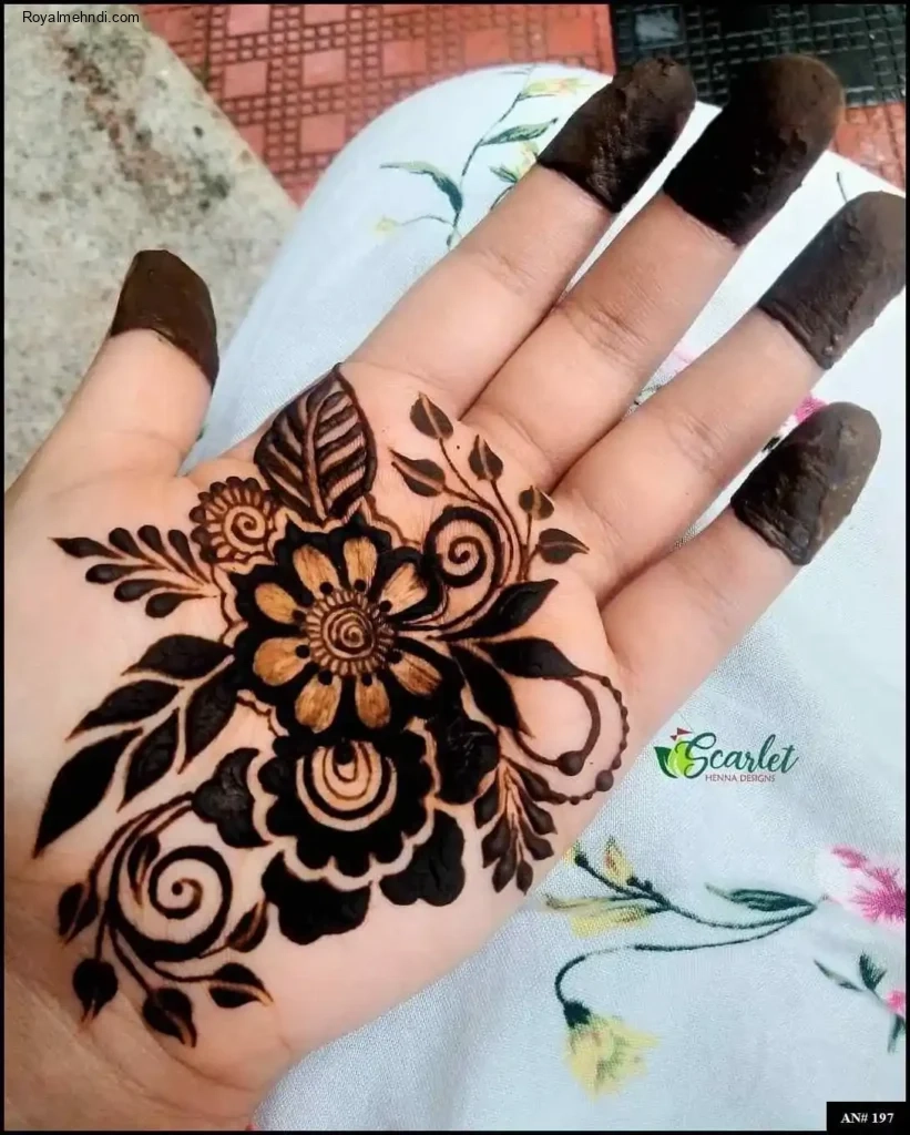palm mehndi design