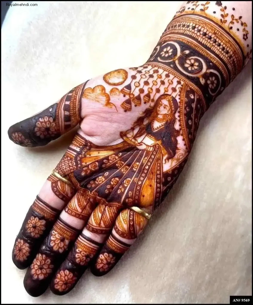 palm mehndi design