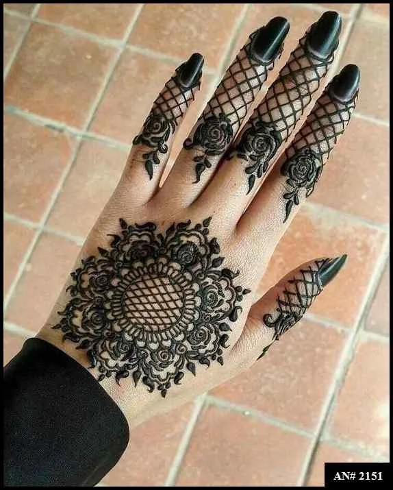 palm mehndi design
