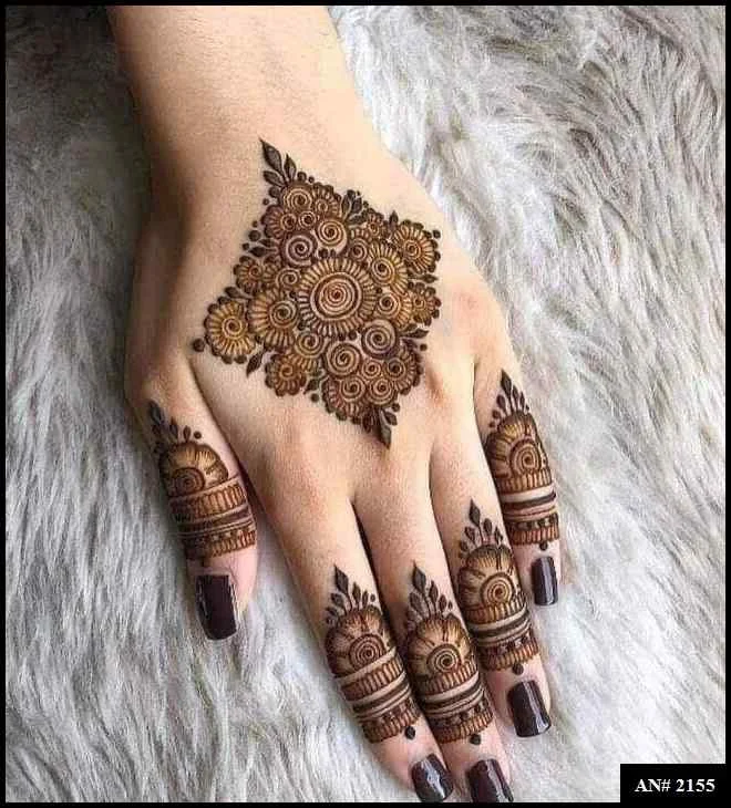 palm mehndi design