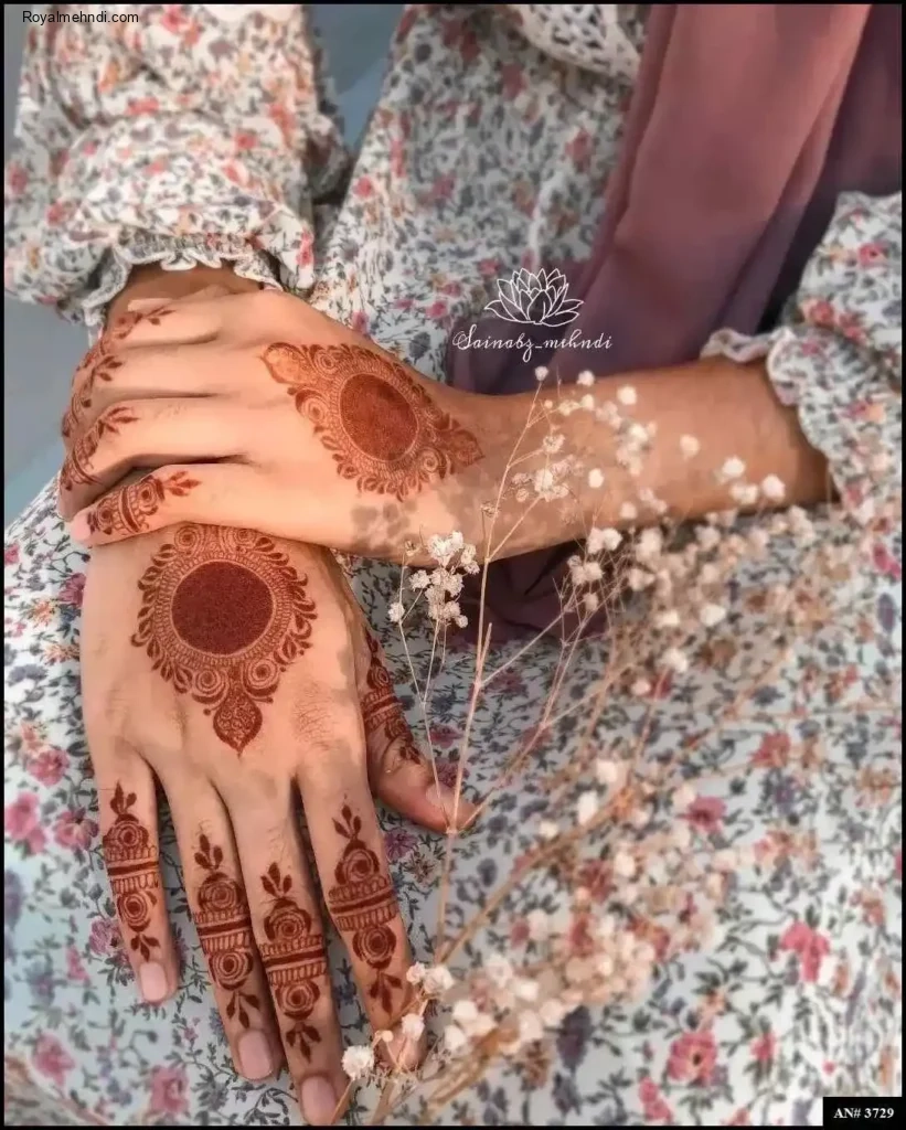 palm mehndi design