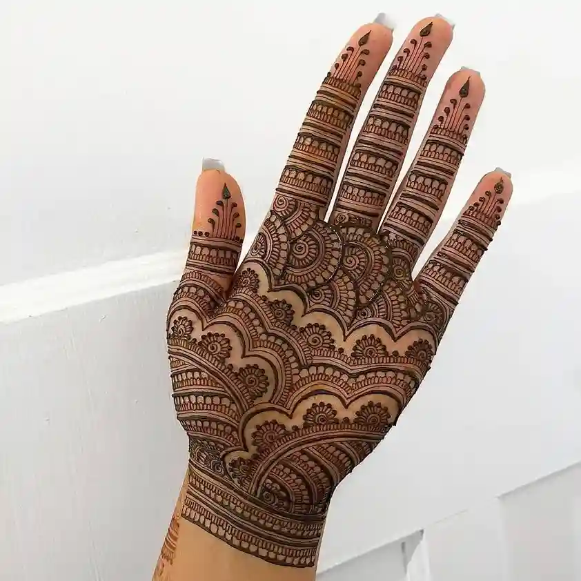 palm mehndi design