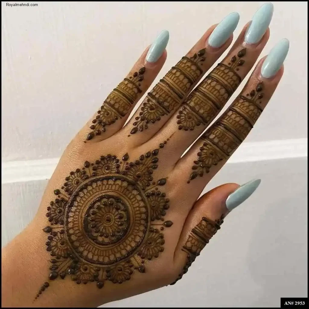 palm mehndi design