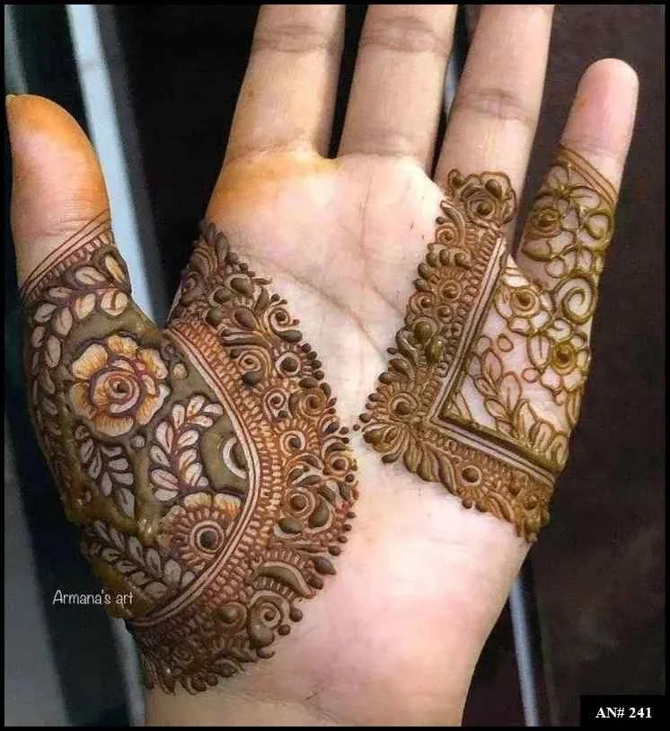 palm mehndi design