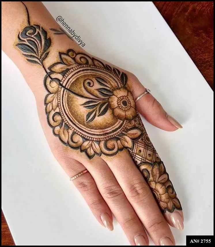 palm mehndi design