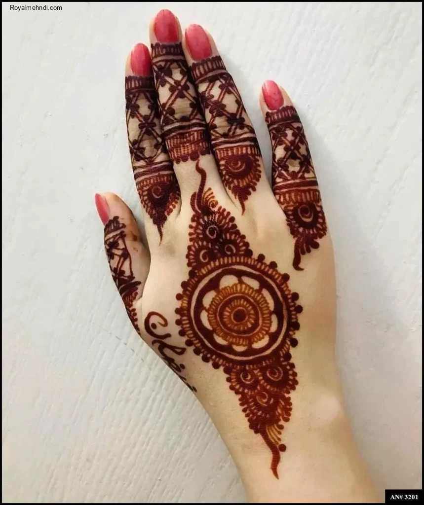palm mehndi design