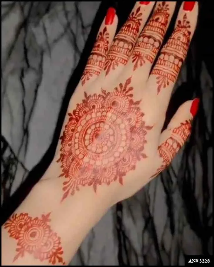 palm mehndi design
