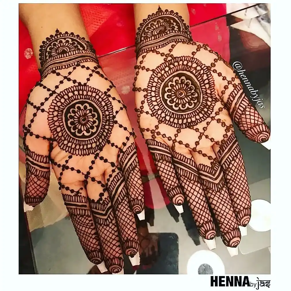 palm mehndi design