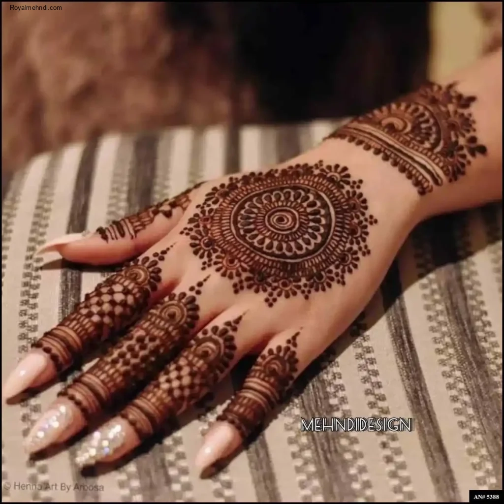 palm mehndi design