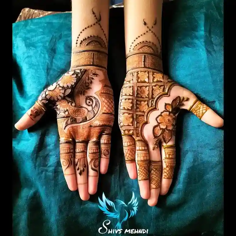 palm mehndi design