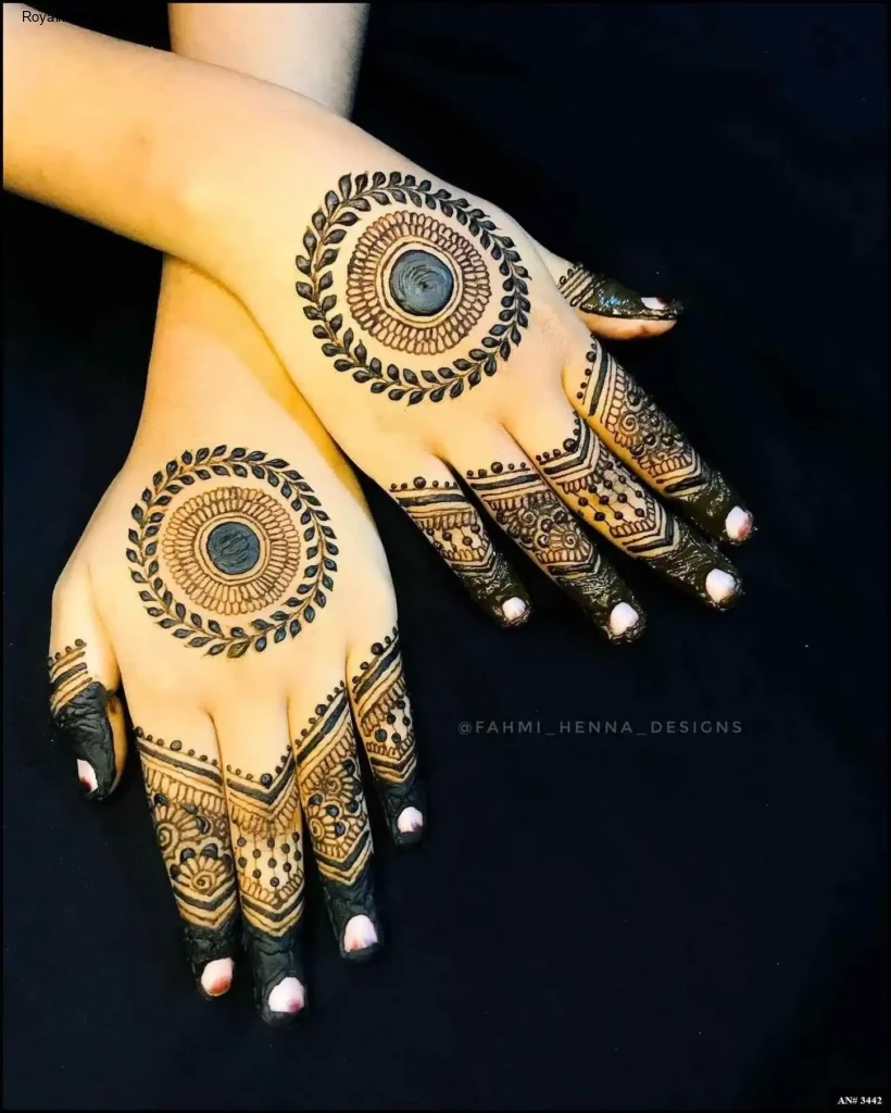 palm mehndi design