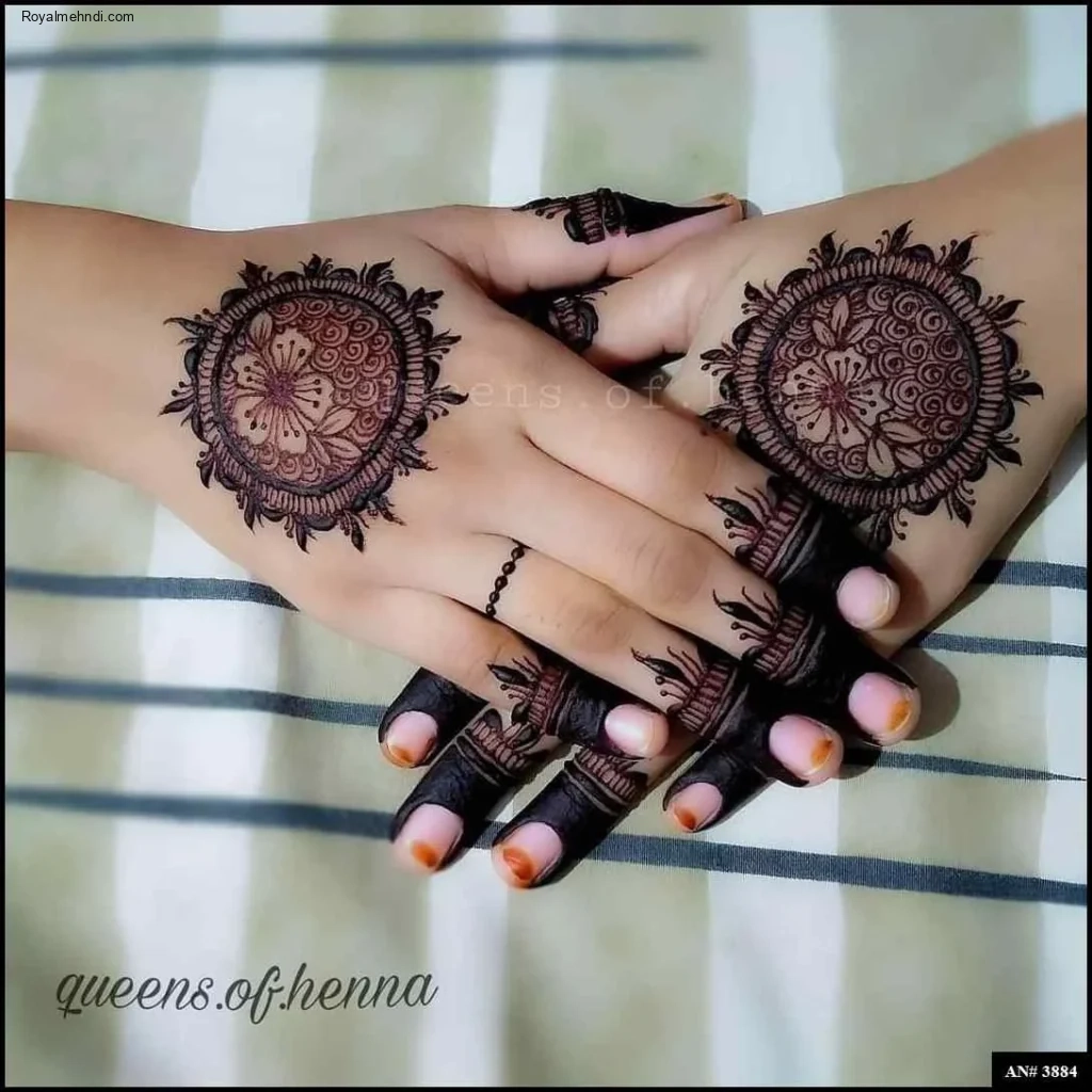 palm mehndi design