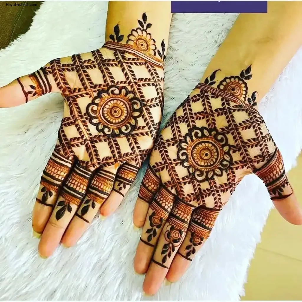 palm mehndi design