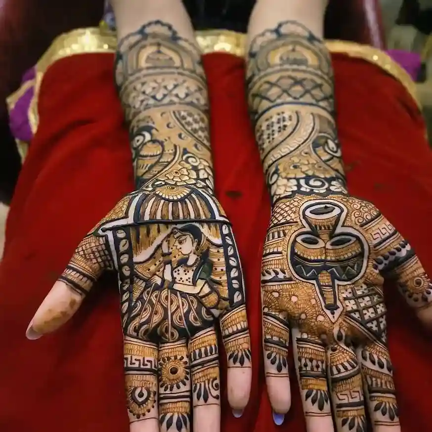 palm mehndi design