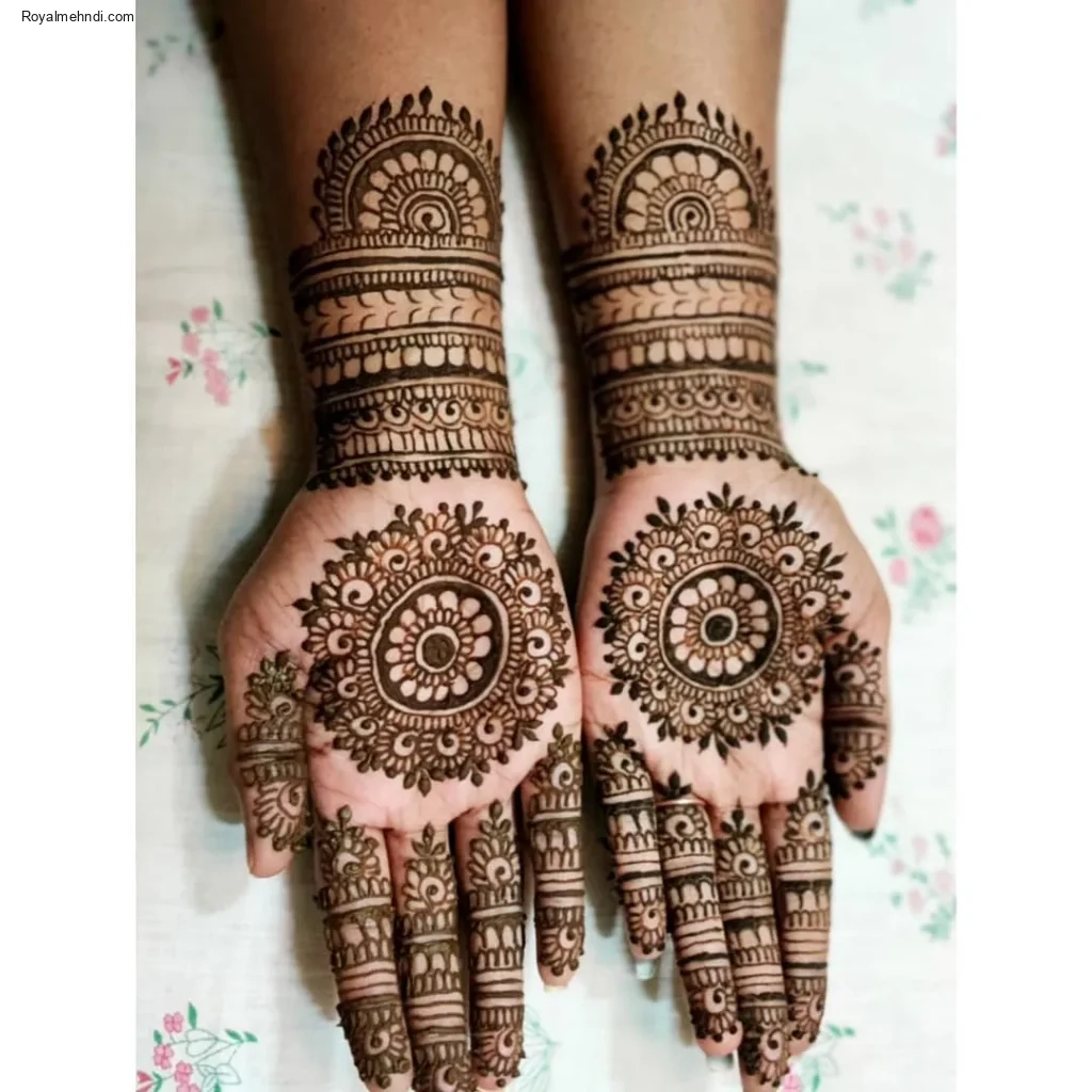 palm mehndi design