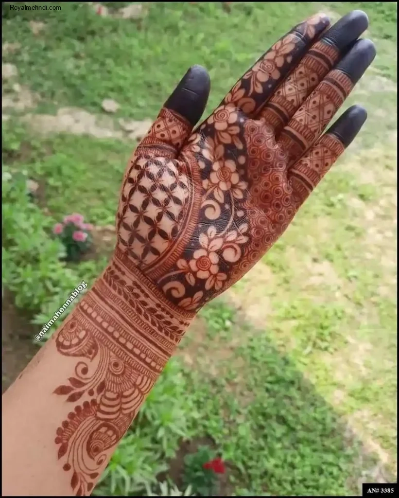 palm mehndi design