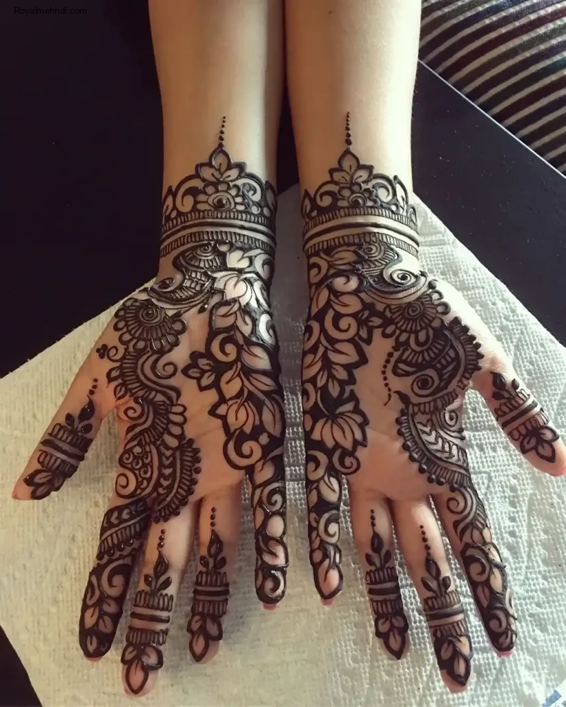 palm mehndi design