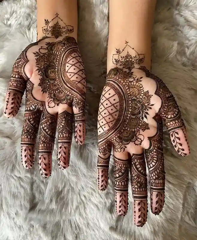 palm mehndi design