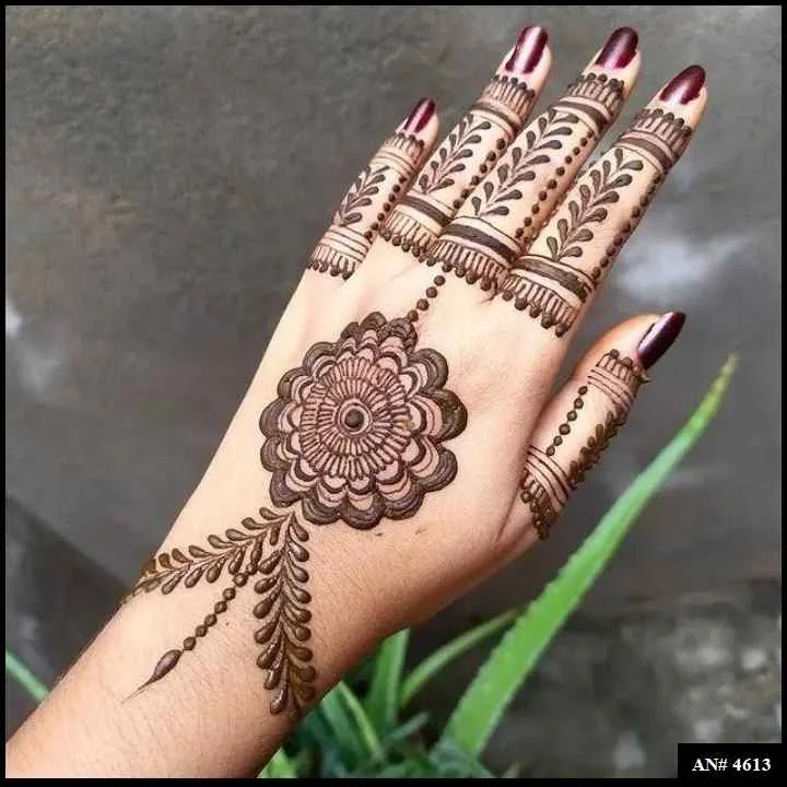 palm mehndi design