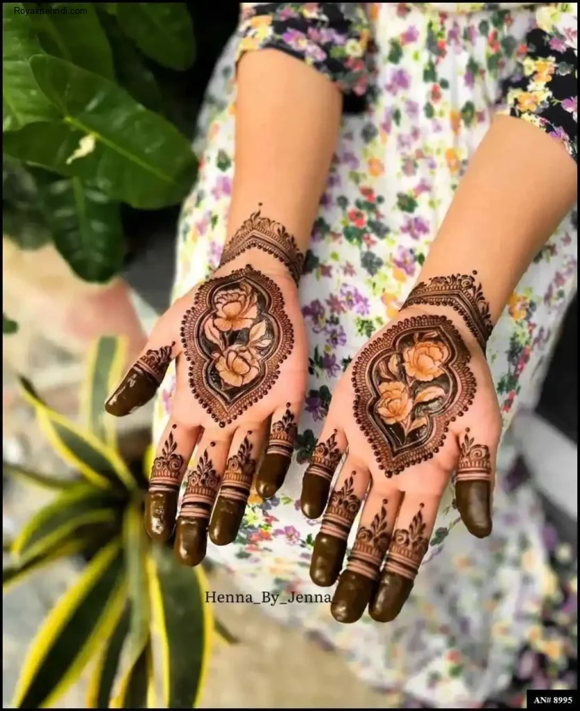palm mehndi design