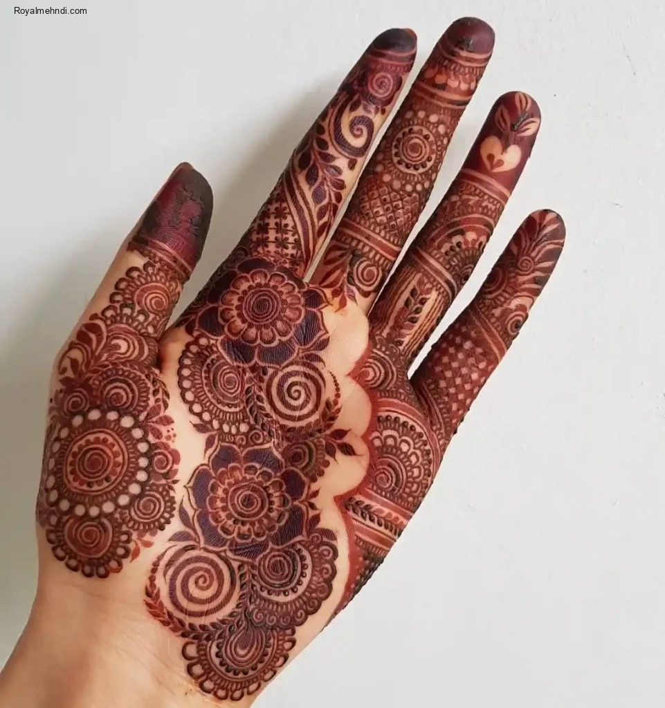 palm mehndi design
