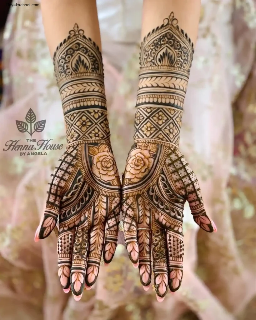 palm mehndi design