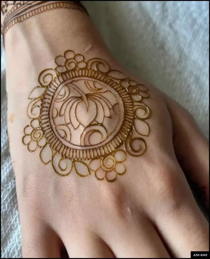 palm mehndi design