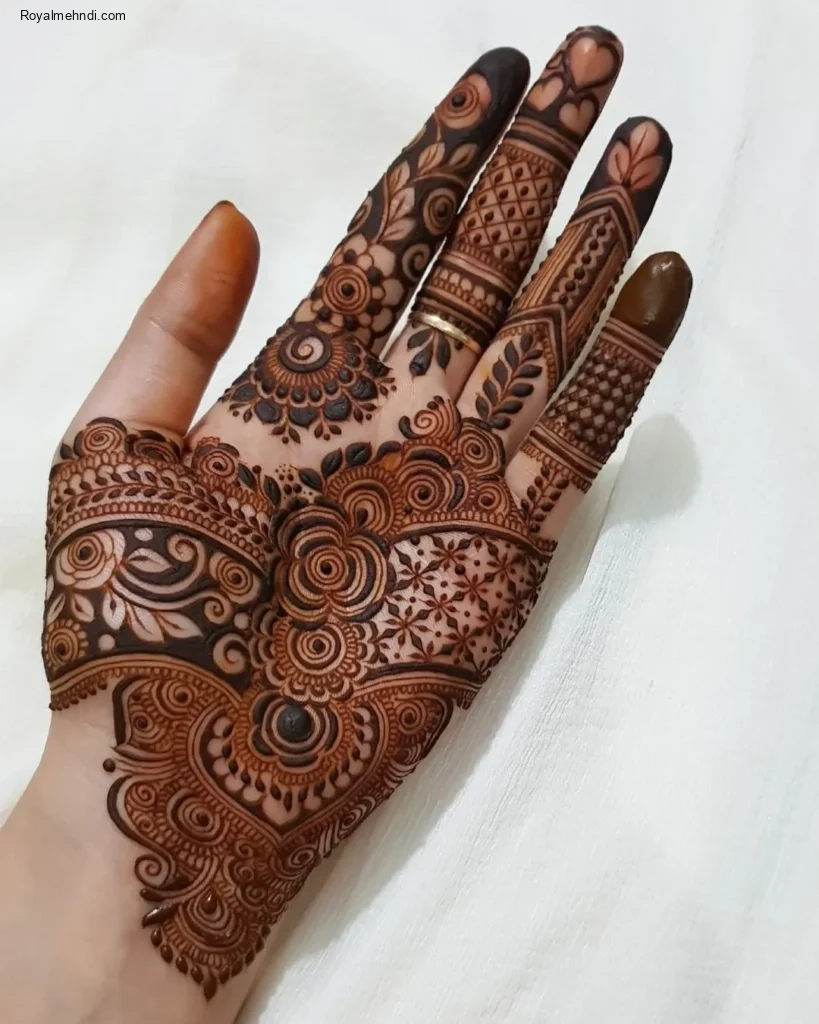palm mehndi design