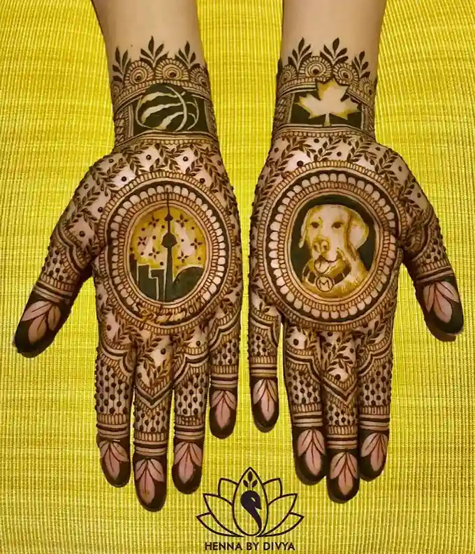 palm mehndi design