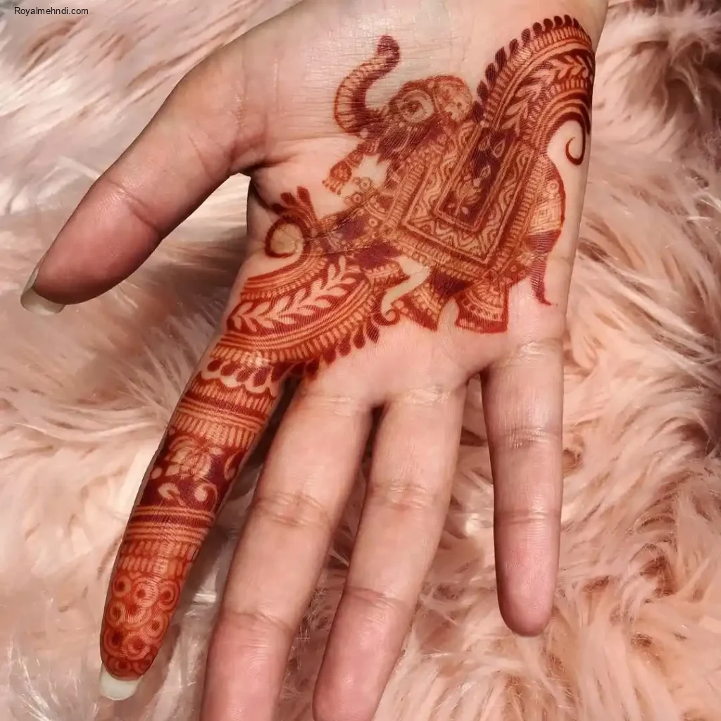 palm mehndi design