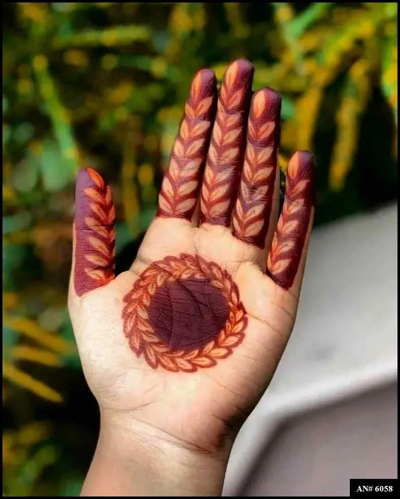 palm mehndi design